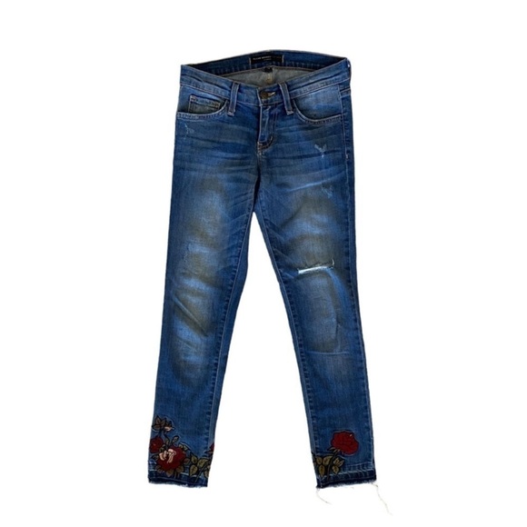 Flying Monkey Skinny Jeans Embroidered Roses 24 🌹 - Picture 12 of 12